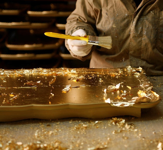 Gold Leaf Italian Trays