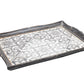 decorative serving trays for coffee table and dining table, black and white tray