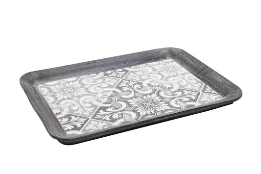 decorative tray rectangular, black and white coffee table tray