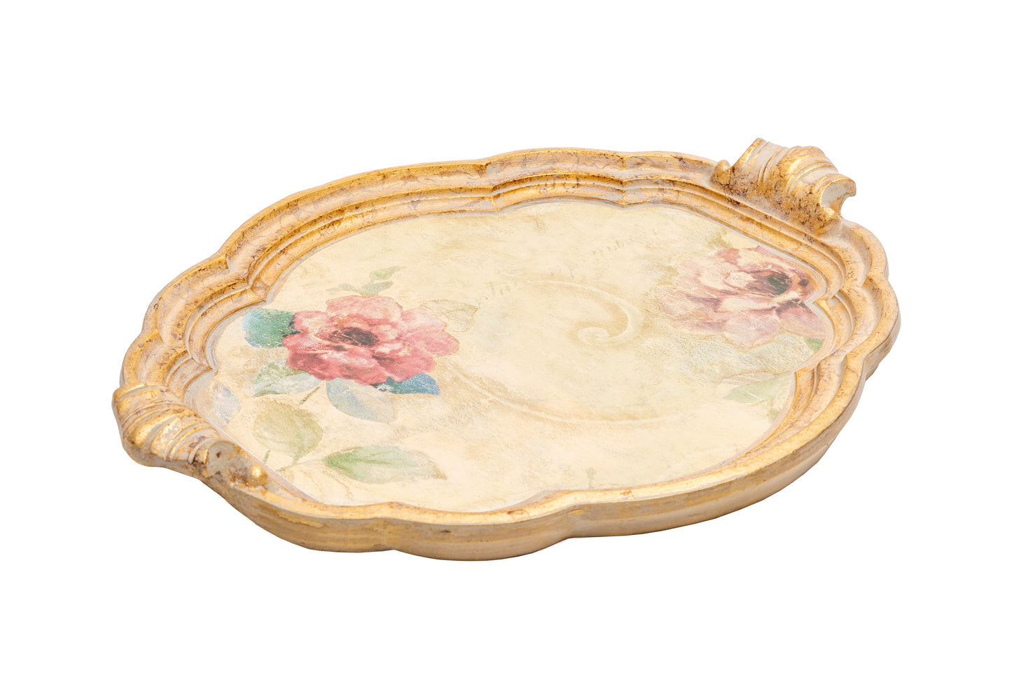 Hand painted wooden serving tray Italian serving tray