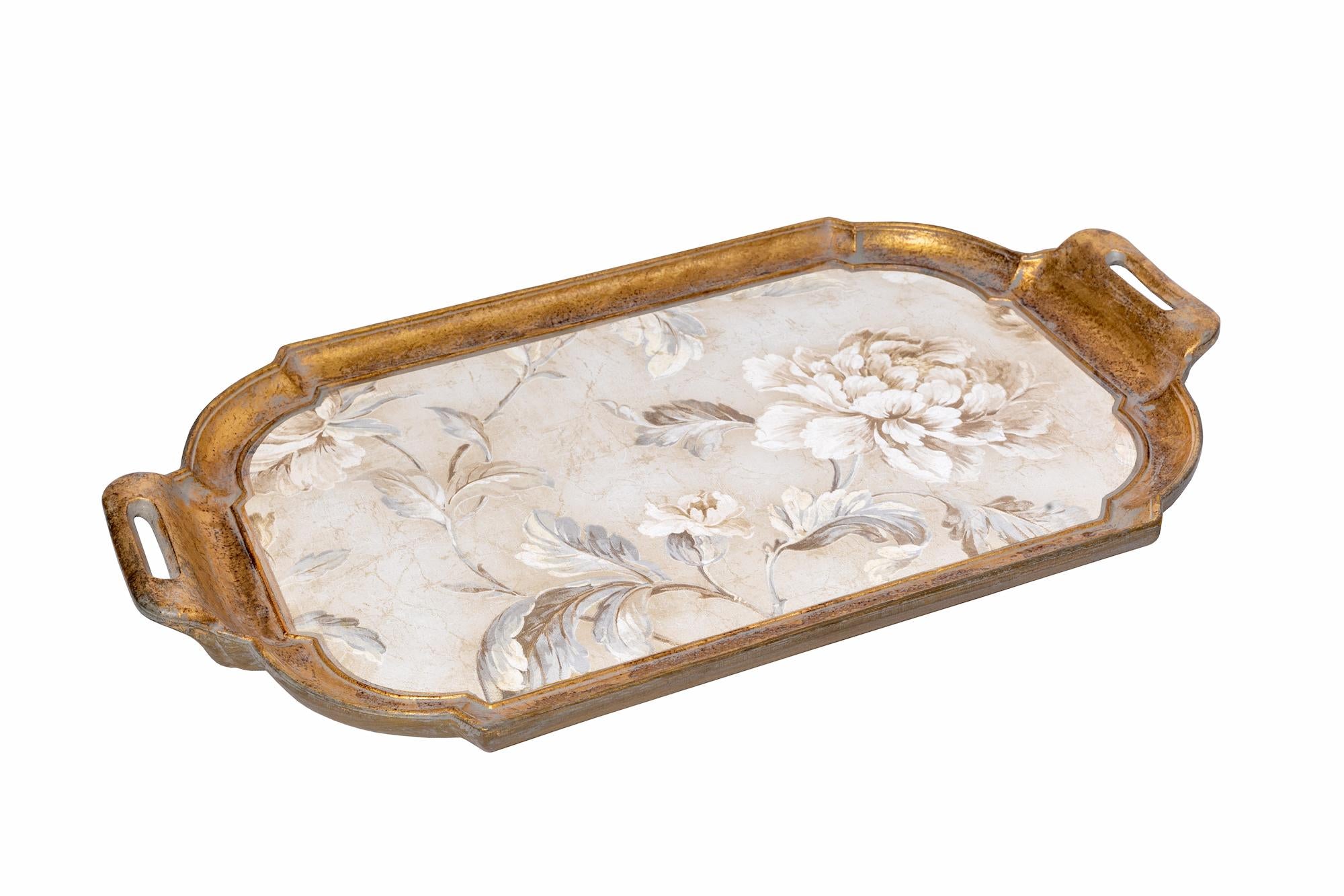 Decorative serving trays with hot sale handles