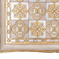 White Gold Tray, Italian decorative serving tray.